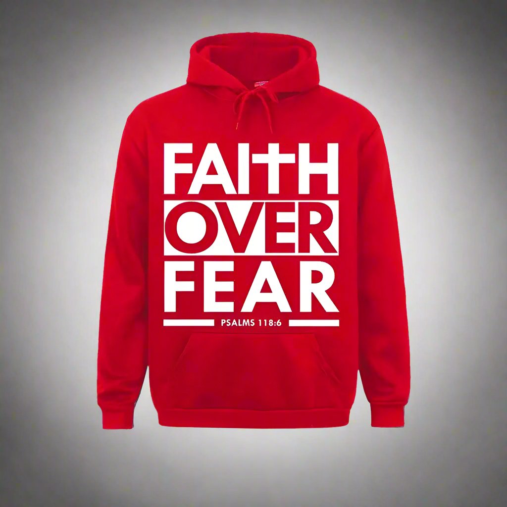 "Holy Hoodie of Courage: Fear Can’t Compete with This Comfy Scripture Snug!"