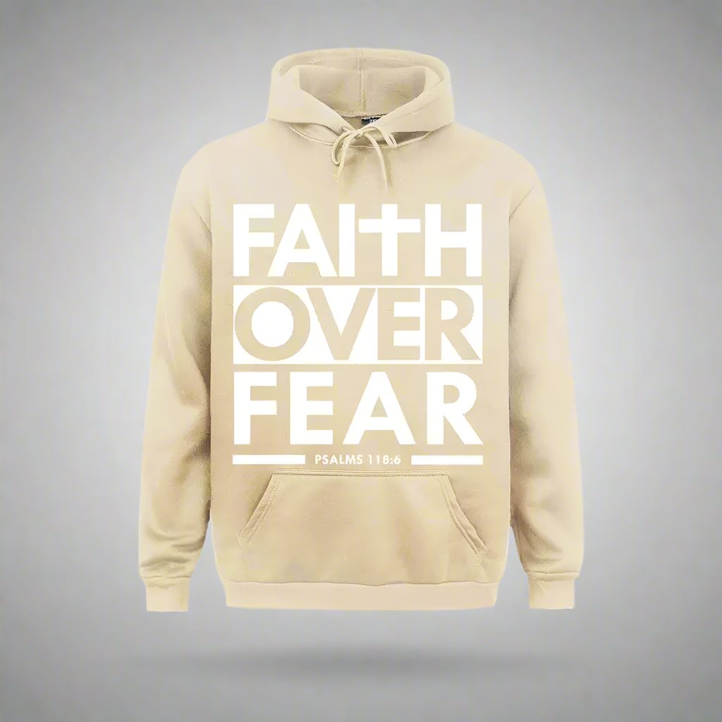 "Holy Hoodie of Courage: Fear Can’t Compete with This Comfy Scripture Snug!"