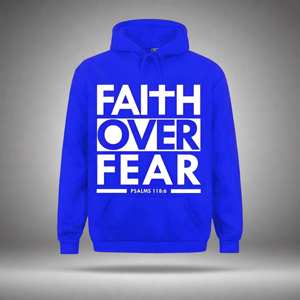 "Holy Hoodie of Courage: Fear Can’t Compete with This Comfy Scripture Snug!"